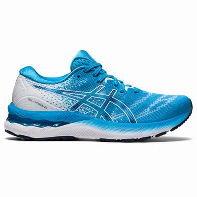 Asics Gel-Nimbus 23 - Naisten Juoksukengät - VaaleanTurkoosi/Valkoinen